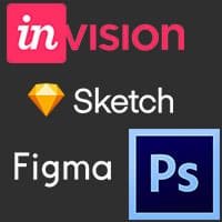 Photoshop-Figma-InVision-Sketch